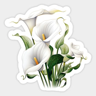 Floral - Callas Lillie Sticker